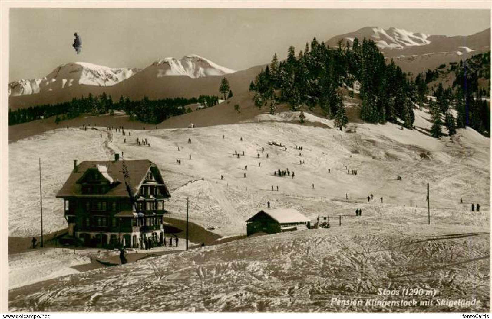 13915879 Stoos_SZ Pension Klingenstock Mit Skigelaende - Andere & Zonder Classificatie