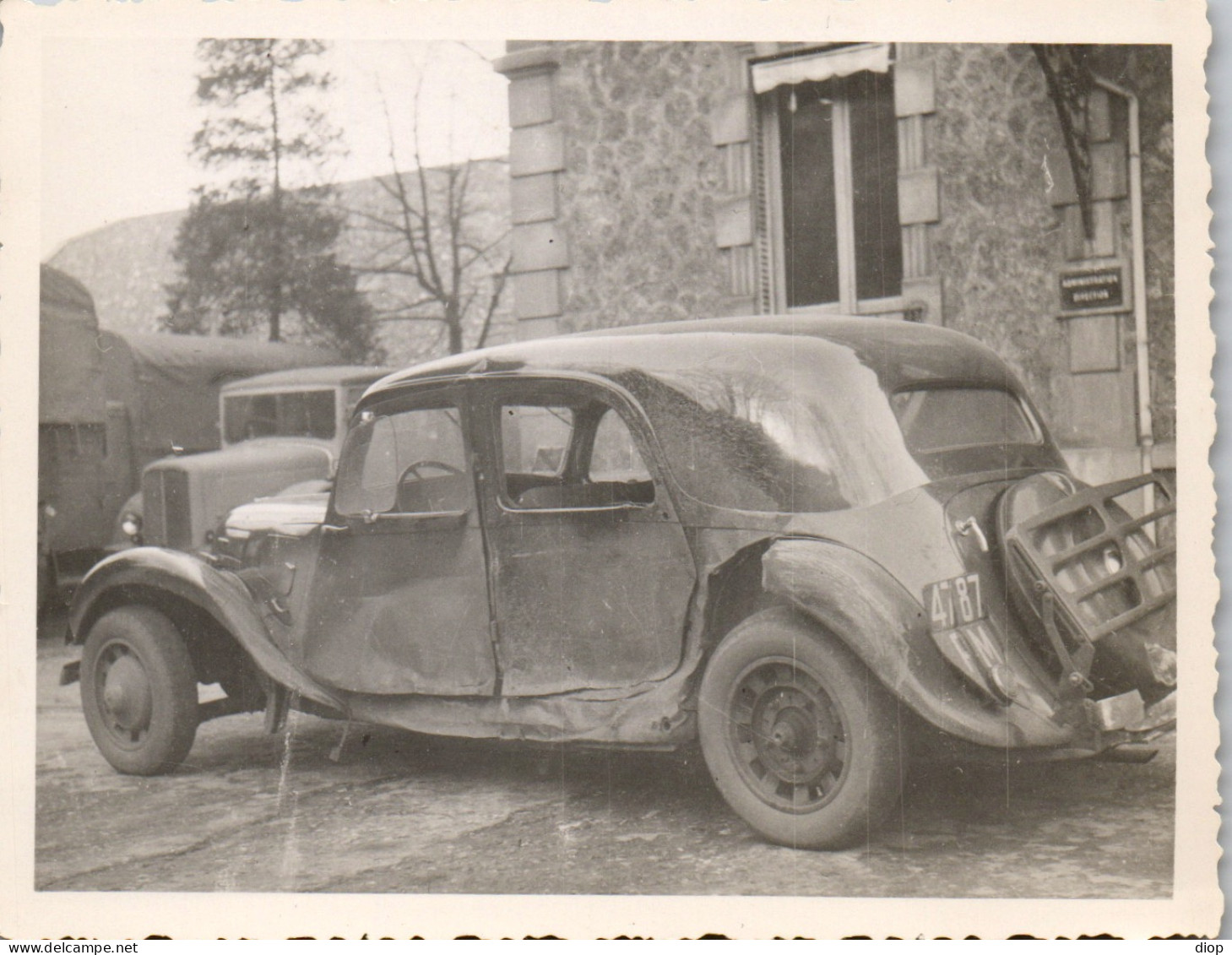 Photographie Photo Vintage Snapshot Amateur Automobile Voiture Auto Accident - Cars