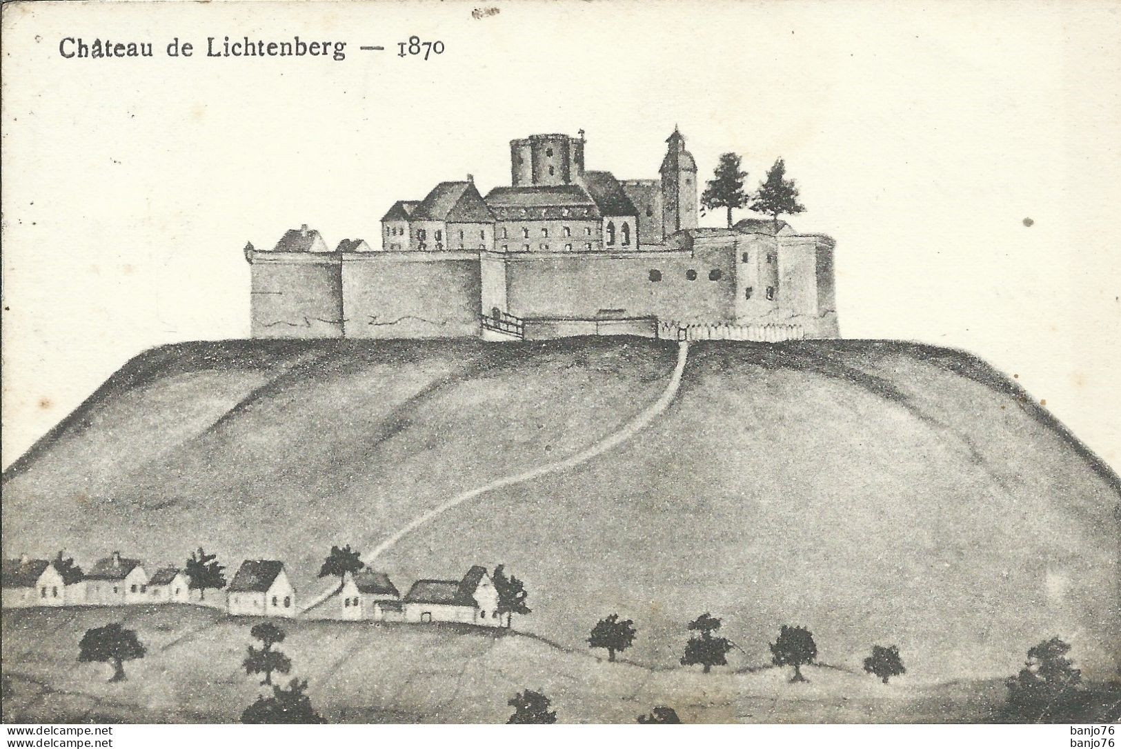 Château De Lichtenberg (67) - 1870 - Altri & Non Classificati