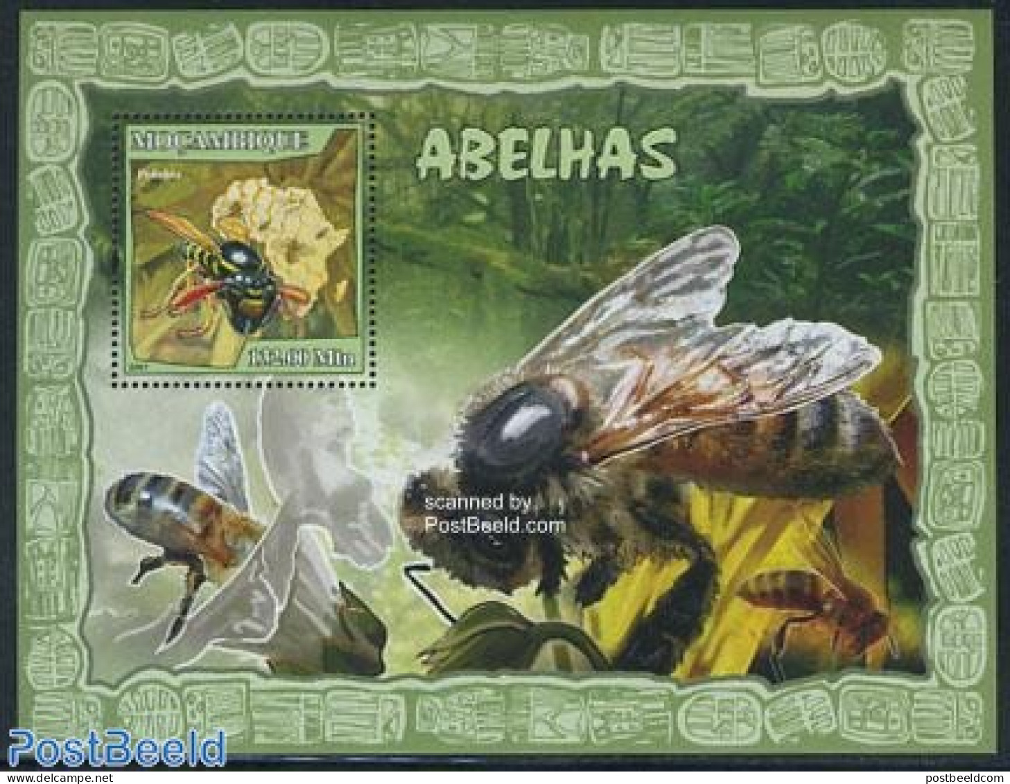 Mozambique 2007 Bees S/s, Mint NH, Nature - Bees - Insects - Mozambico
