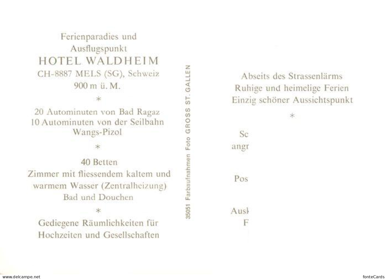 13915477 Mels_SG Ferienparadies Hotel Waldheim Gastraeume - Other & Unclassified