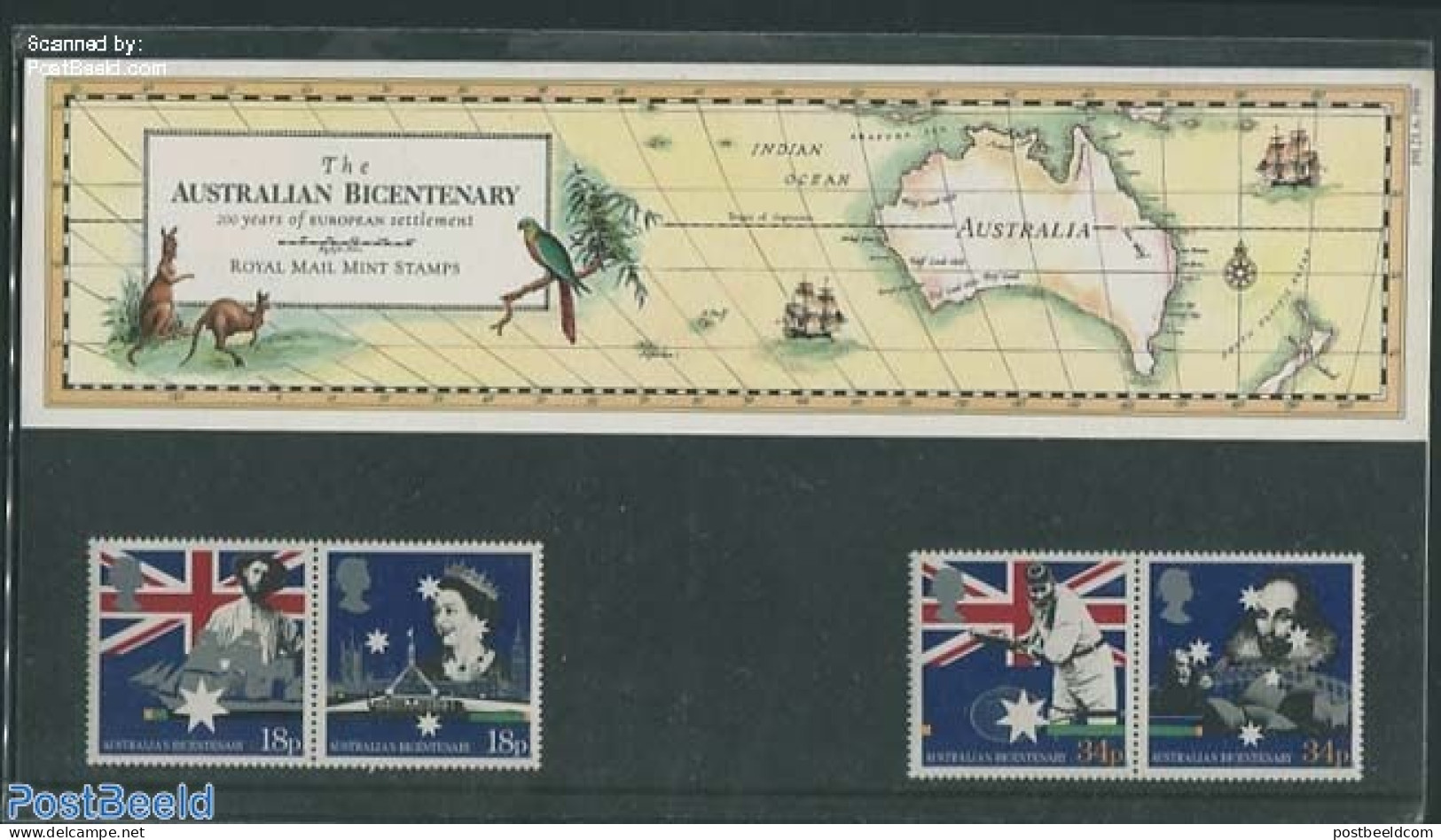 Great Britain 1988 Australian Bi-Centenary, Presentation Pack 191, Mint NH, Sport - Transport - Various - Cricket - Sh.. - Nuevos