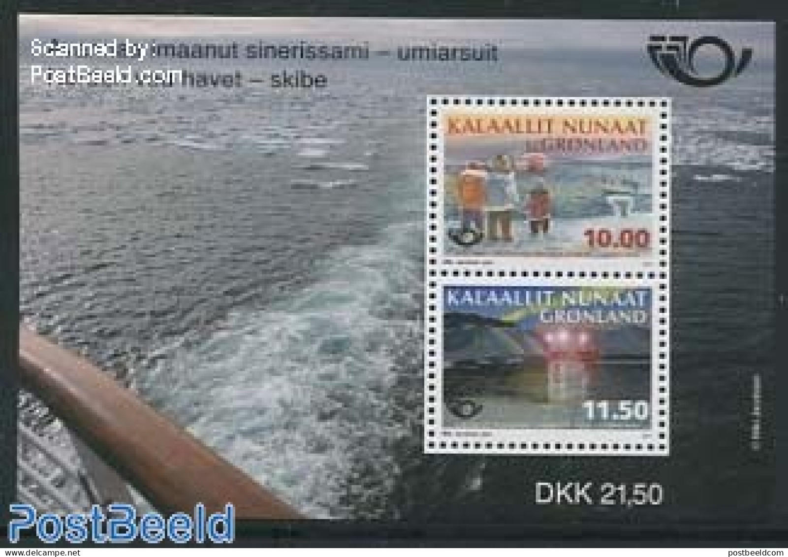 Greenland 2014 Norden S/s, Mint NH, History - Transport - Europa Hang-on Issues - Ships And Boats - Ungebraucht