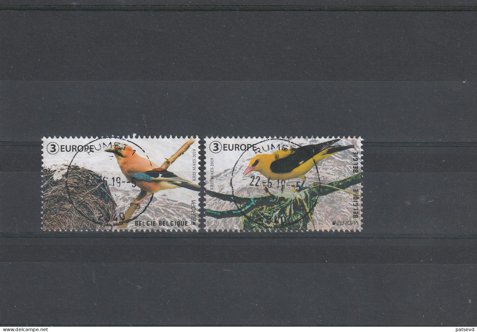 4859/4860 Oiseau/Vogels Oblit/gestp Centrale - Usati