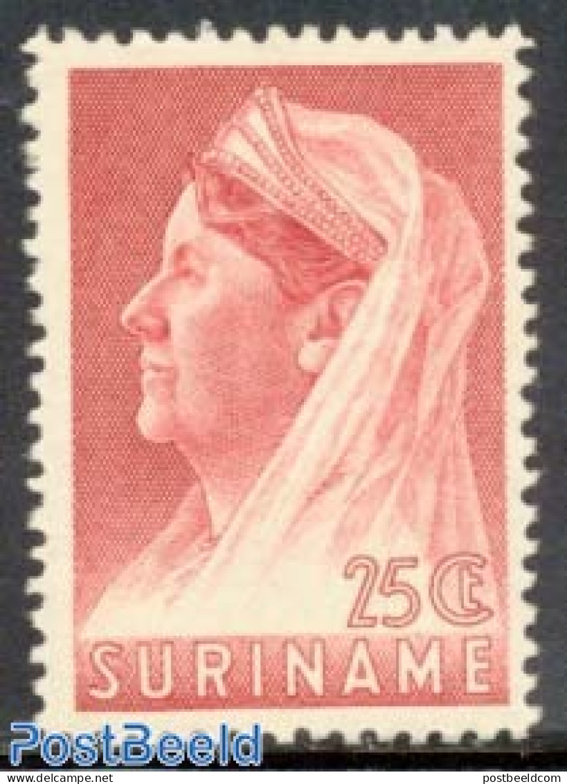 Suriname, Colony 1936 25c, Perf. 12.5, Stamp Out Of Set, Mint NH - Autres & Non Classés