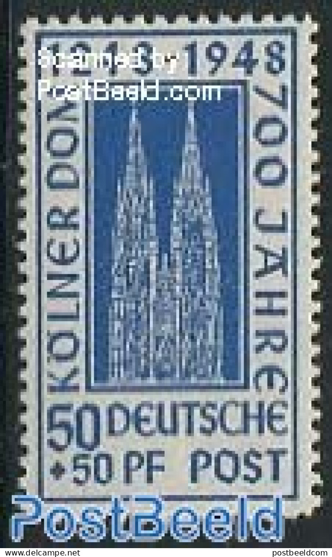 Germany, Federal Republic 1948 50+50pf, Stamp Out Of Set, Mint NH - Neufs