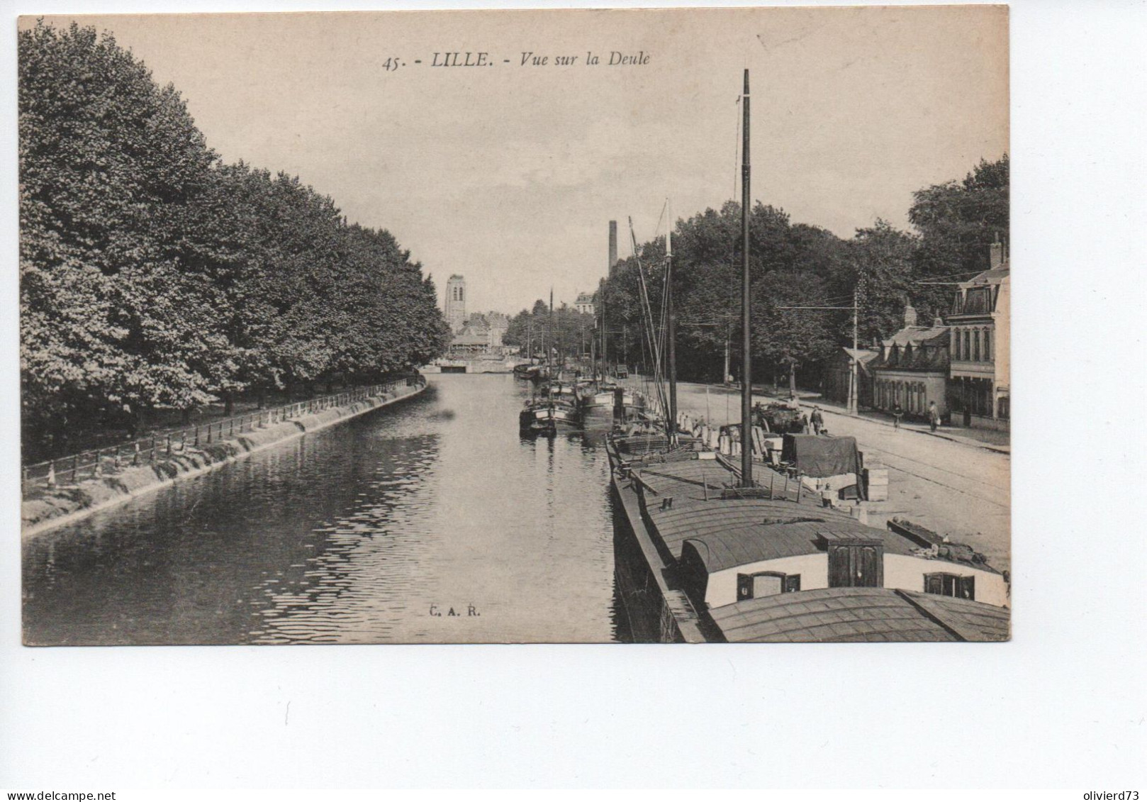 Cpa - 59 - Lille - Vue Sur La Deule -  A VOIR - Lille