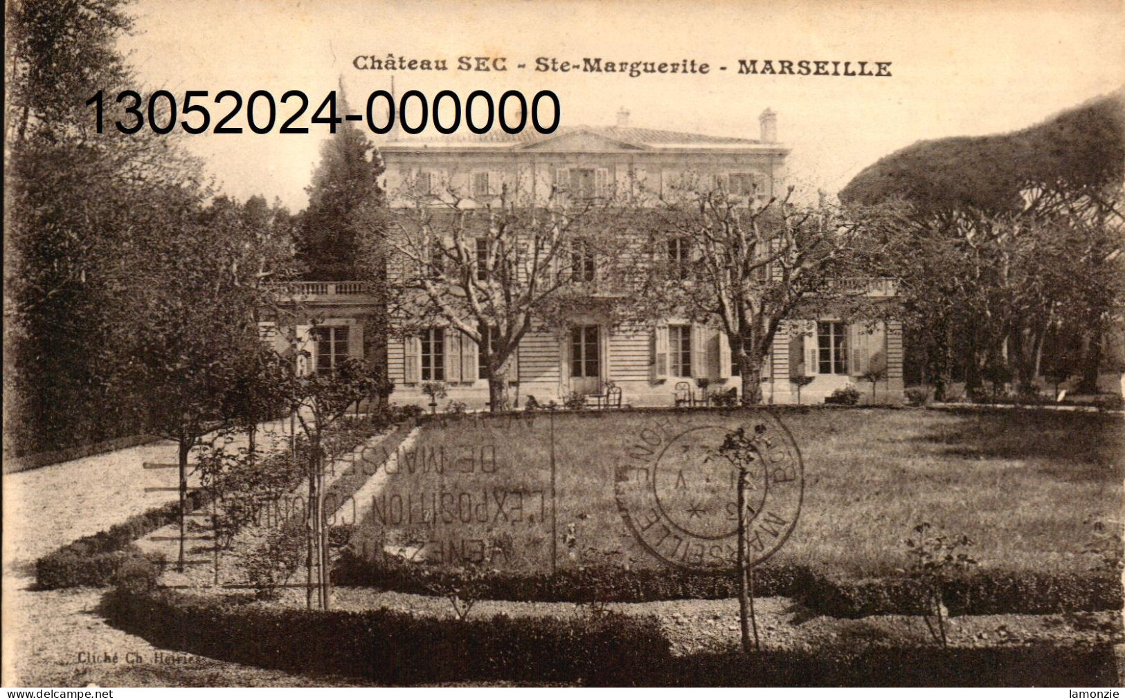 MARSEILLE. Cpa . - Château SEC - Ste-Marguerite.  (scans Recto - Verso) - Zonder Classificatie