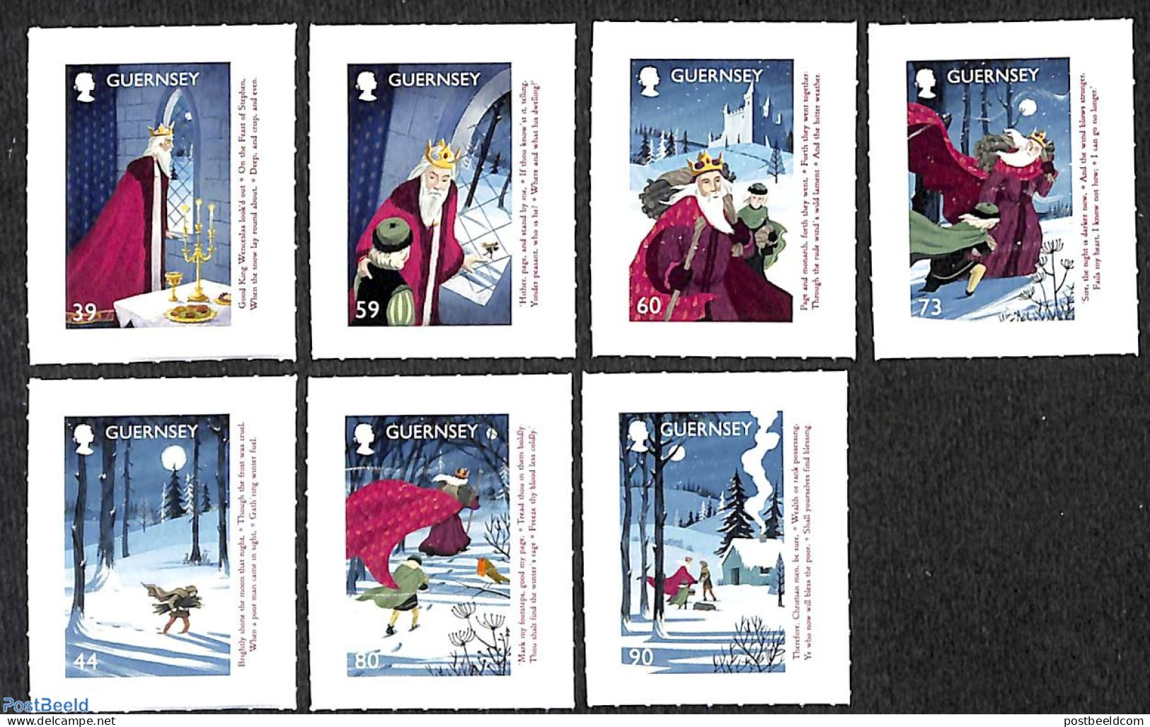 Guernsey 2017 Christmas 7v S-a, Mint NH, Religion - Christmas - Noël