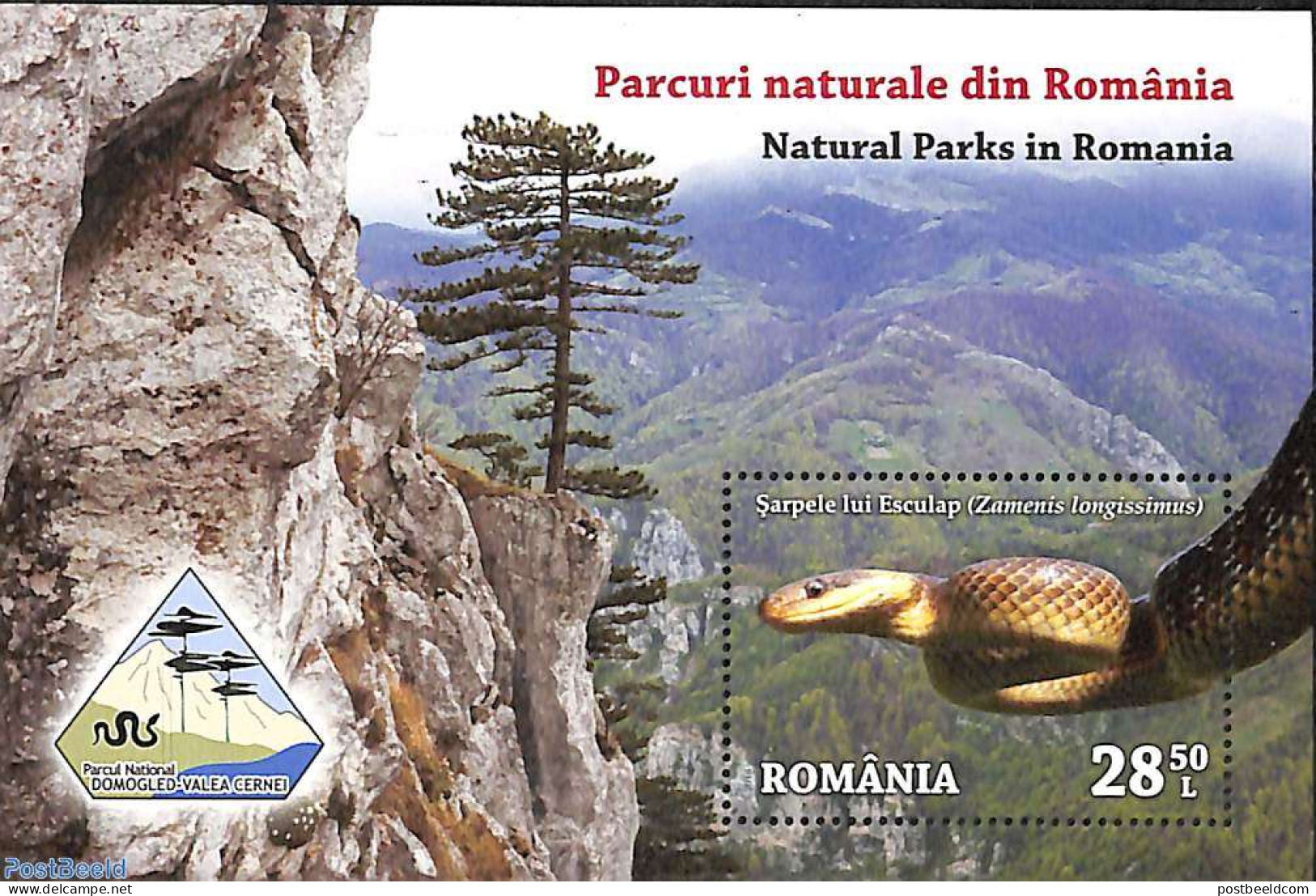 Romania 2018 Nature Parks S/s, Mint NH, Nature - Snakes - Unused Stamps