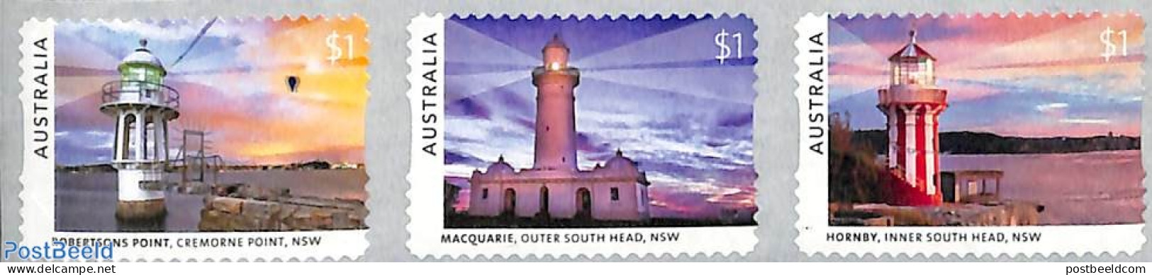 Australia 2018 Lighthouses 3v S-a, Mint NH, Various - Lighthouses & Safety At Sea - Ungebraucht