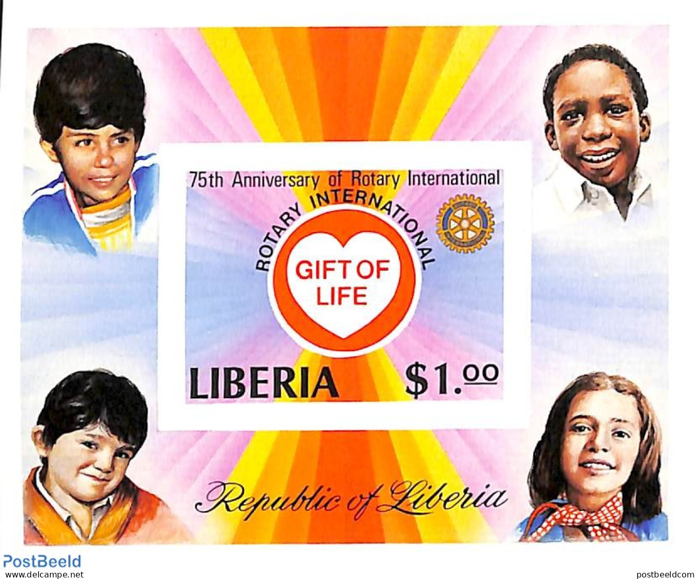 Liberia 1979 Rotary S/s, Imperforated, Mint NH, Various - Rotary - Rotary Club