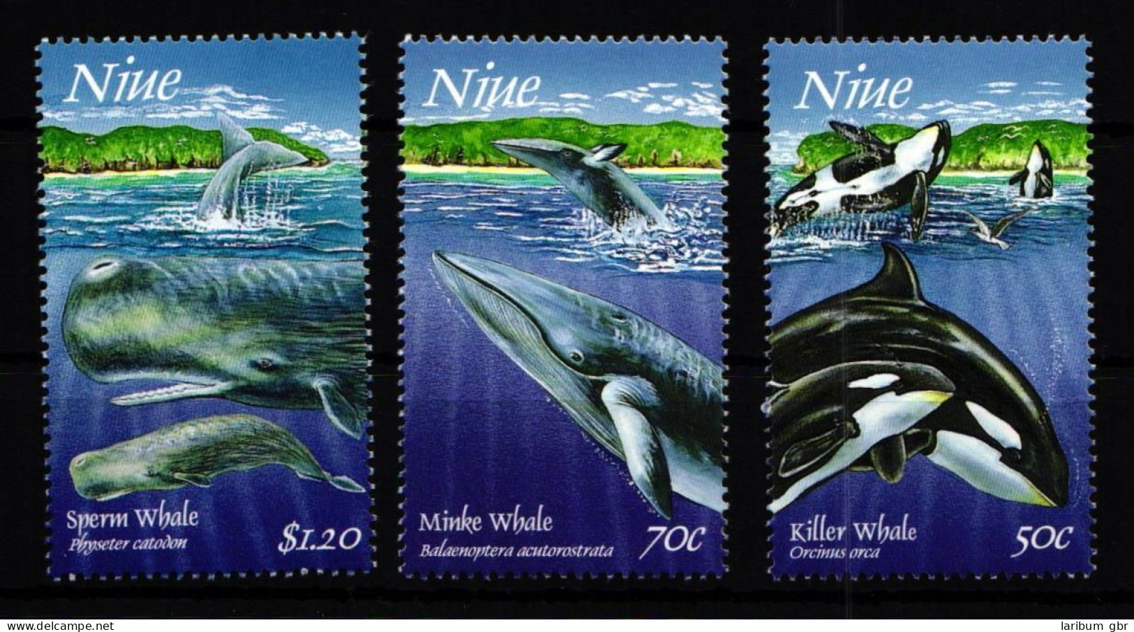 Niue 888-890 Postfrisch Tiere Wale #HD898 - Niue