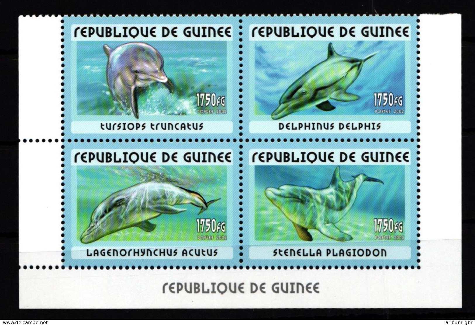 Guinea 3414-3417 Postfrisch Viererblock Tiere Wale #HD969 - Guinea (1958-...)