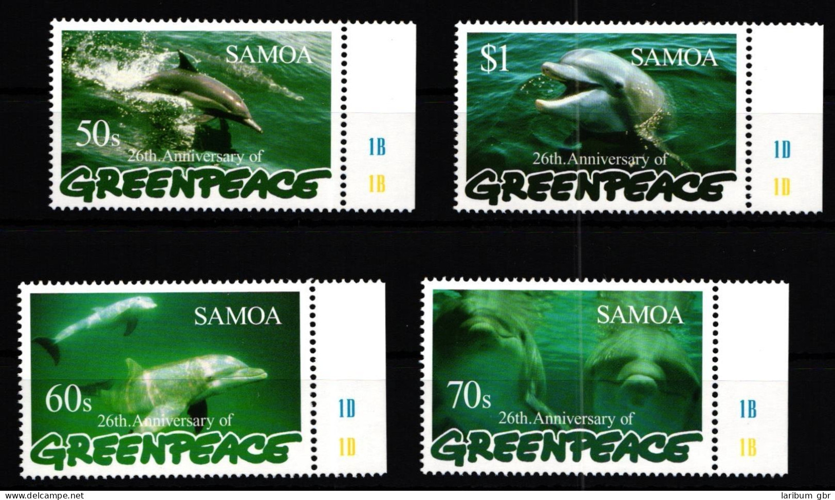 Samoa 864-867 Postfrisch Tiere Delphine #HD906 - Samoa (Staat)