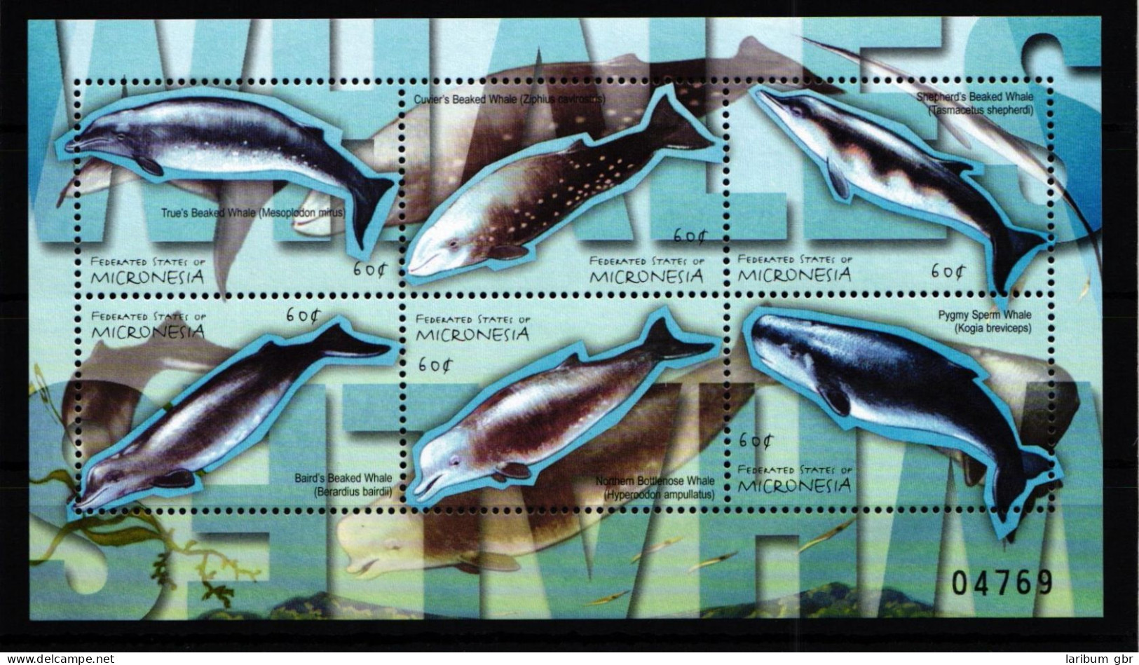 Mikronesien 1132-1137 Postfrisch Tiere Wale #HD952 - Micronesië