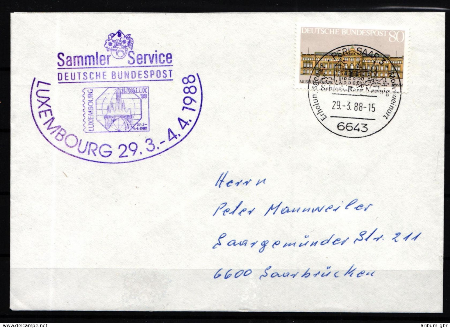 BRD 1288 Gestempelt Messebriefe Luxemburg 1988 Vorläufer #GL908 - Autres & Non Classés