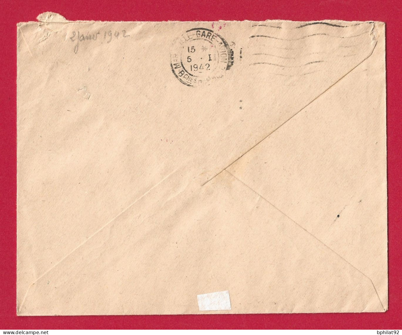 !!! LETTRE EN FRANCHISE PAR AVION DE LA BASE AÉRONAVALE DE DAKAR POUR LA FRANCE DE 1942, CACHET MARINE NATIONALE EN AOF - Covers & Documents