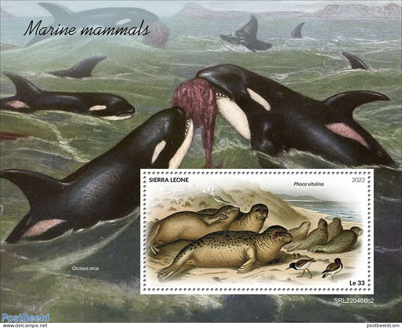 Sierra Leone 2022 Marine Mammals, Mint NH, Nature - Birds - Sea Mammals - Other & Unclassified