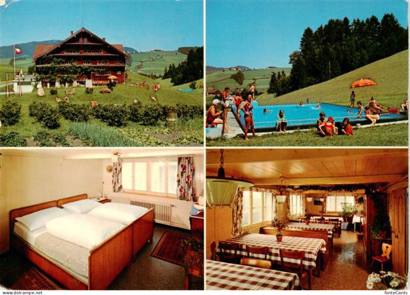 13896957 Baechli-Hemberg SG Pension Frohheim Zimmer Gastraum Schwimmbad  - Other & Unclassified