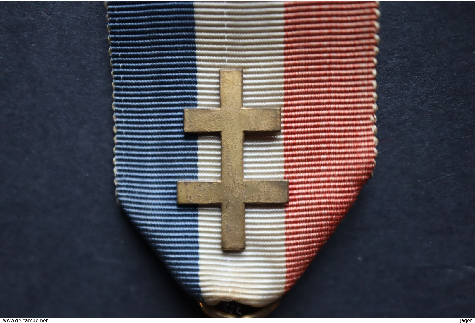 Médaille Croix Franco British 1940 1944 Chevalier Avec Croix De Lorraine WWII - France