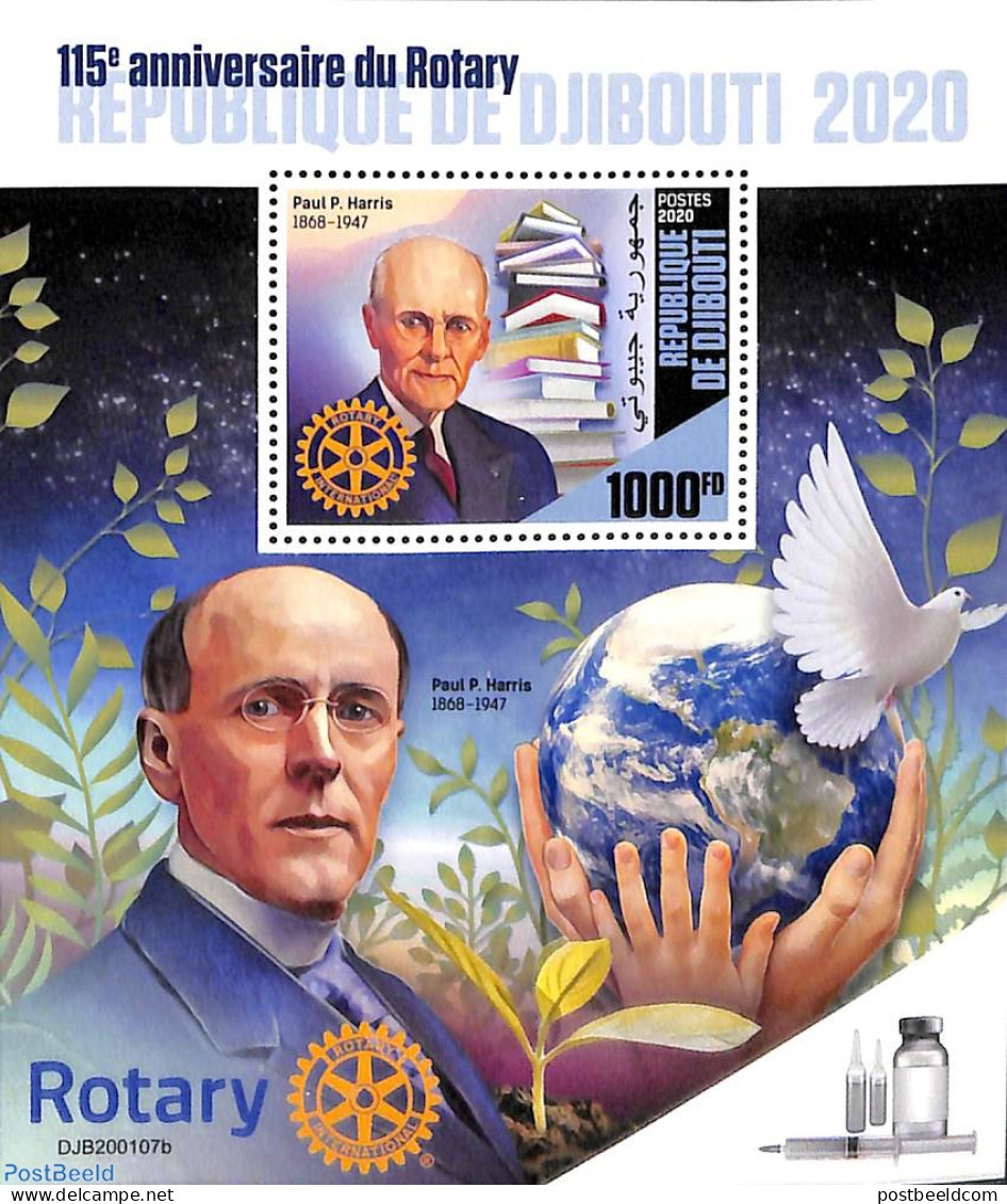 Djibouti 2020 Rotary S/s, Mint NH, Various - Rotary - Rotary Club