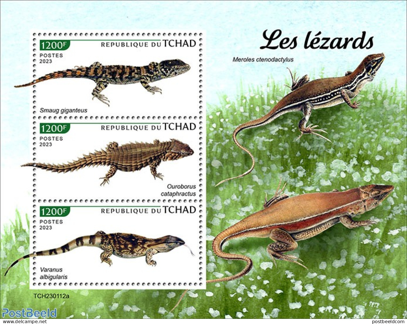 Chad 2023 Lizards, Mint NH, Nature - Reptiles - Sonstige & Ohne Zuordnung