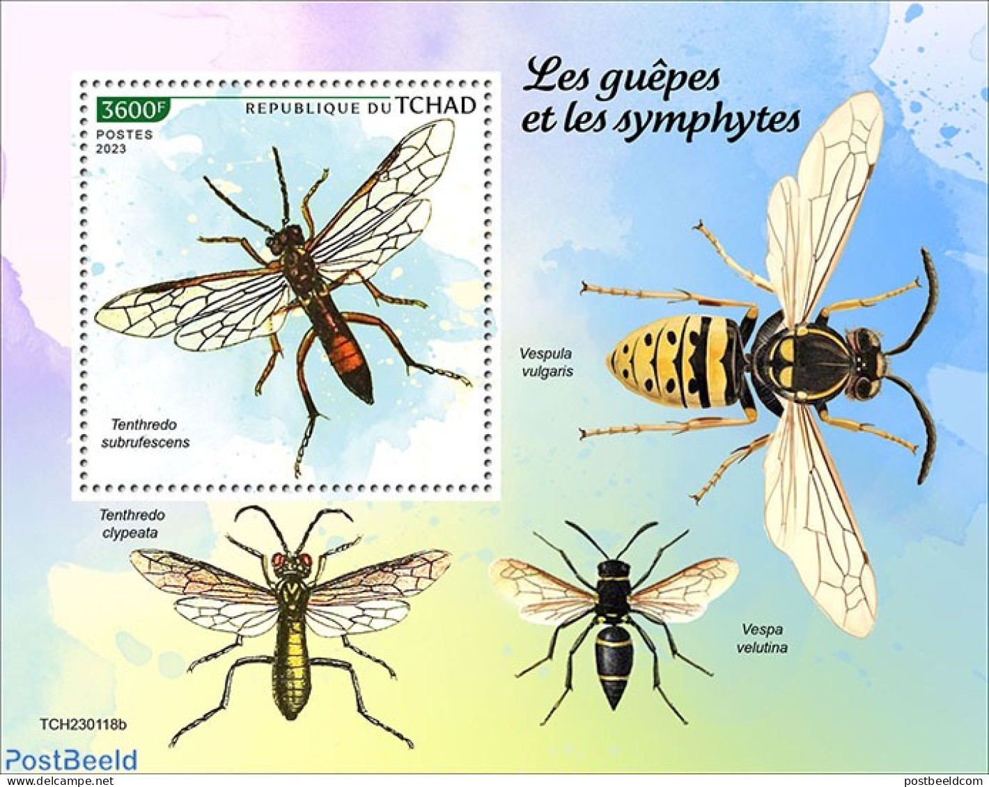 Chad 2023 Wasps And Sawflies, Mint NH, Nature - Insects - Sonstige & Ohne Zuordnung