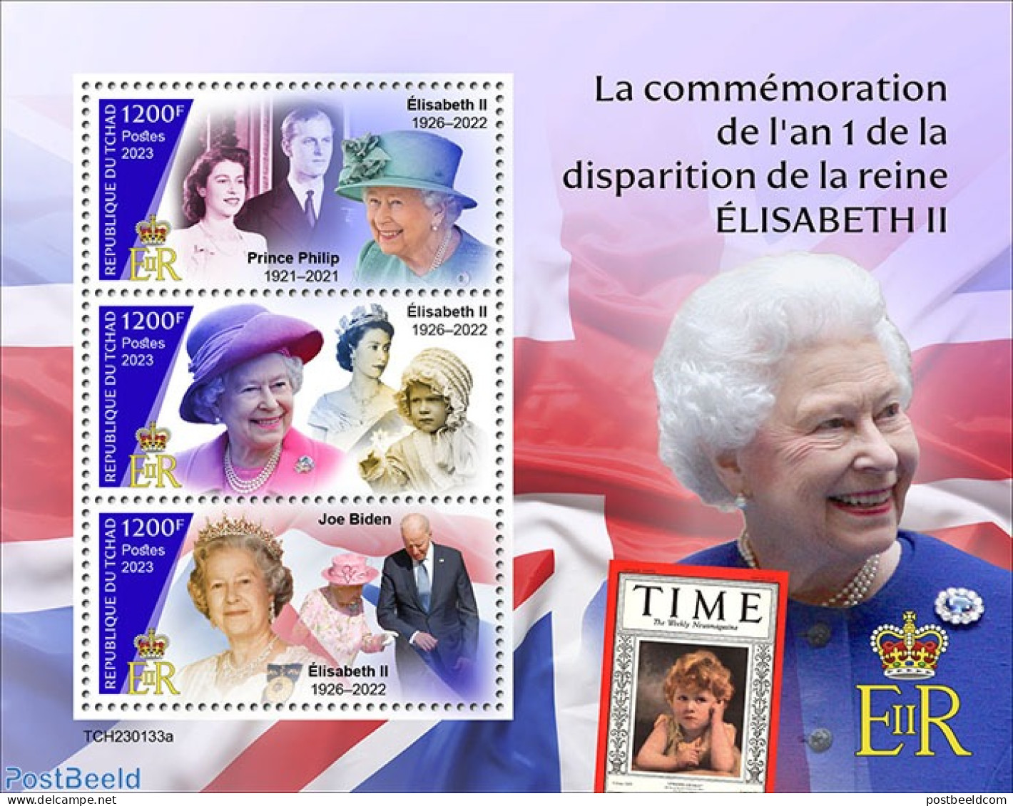 Chad 2023 Queen Elisabeth II, Mint NH, History - American Presidents - Kings & Queens (Royalty) - Andere & Zonder Classificatie