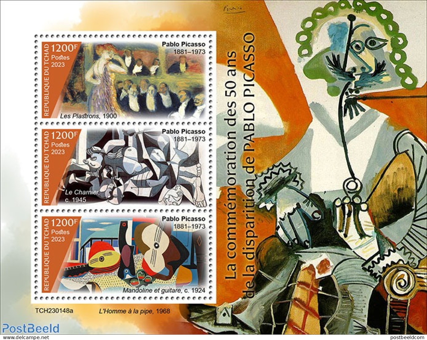 Chad 2023 Pablo Picasso, Mint NH, Art - Pablo Picasso - Paintings - Andere & Zonder Classificatie