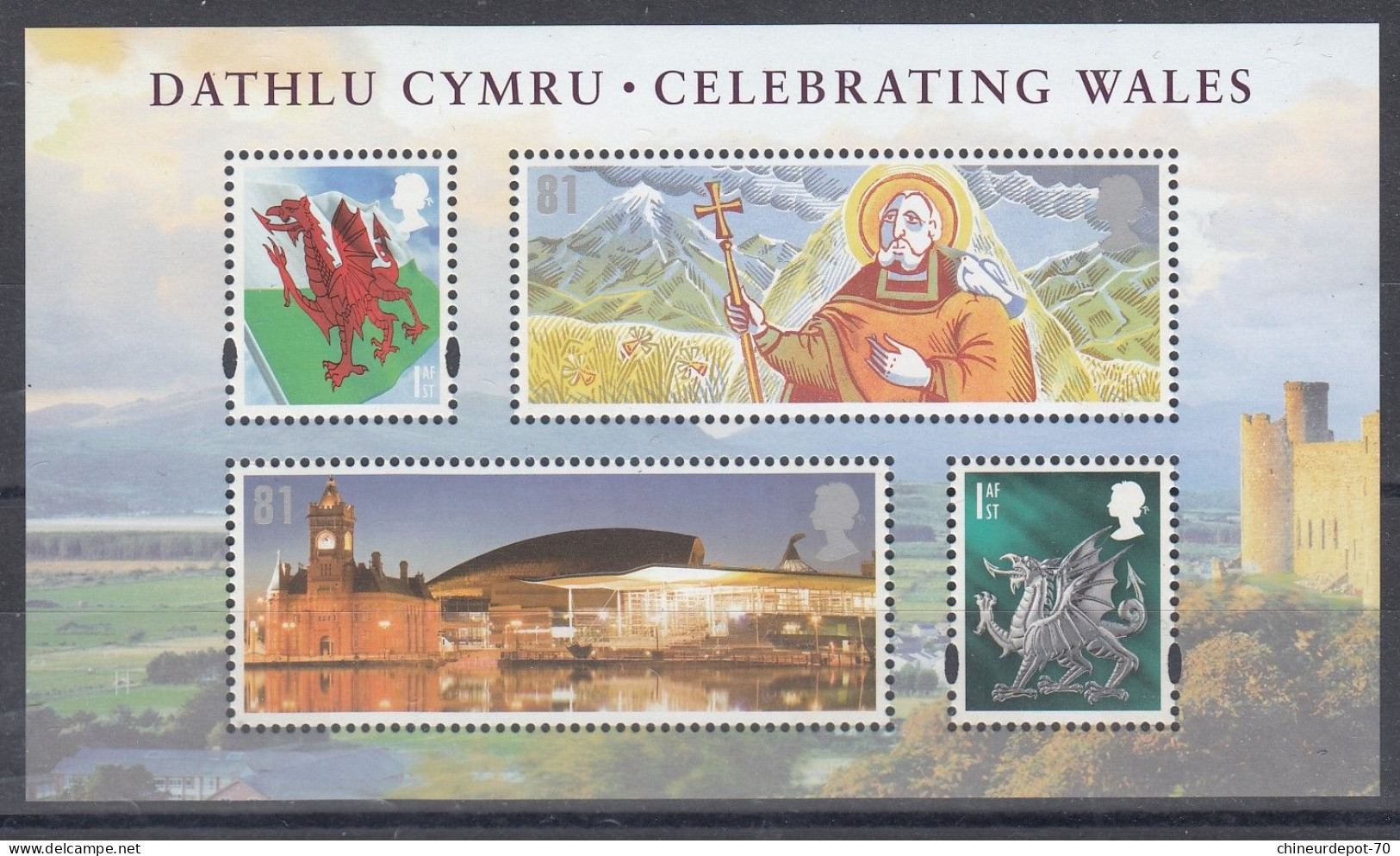 2009 DATHLU CYMRU CELEBRATING WALES NEUFS SANS CHARNIERE ** - Sonstige & Ohne Zuordnung