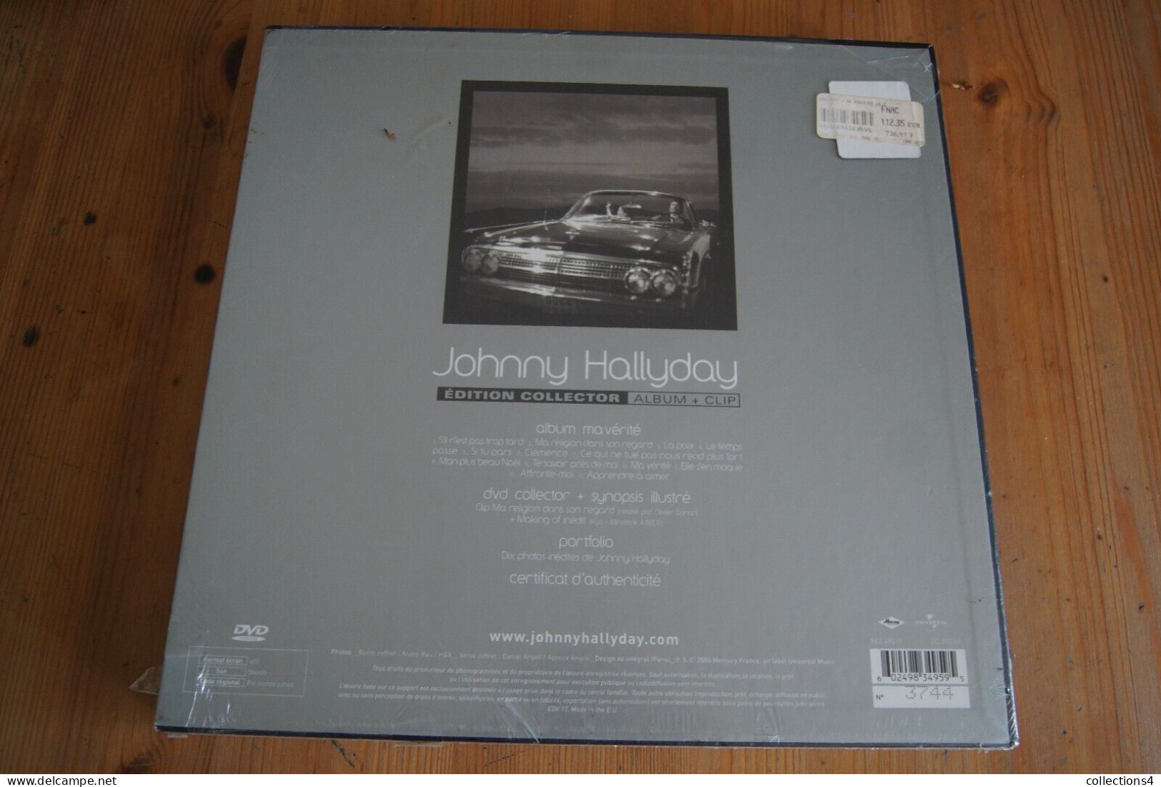 JOHNNY HALLYDAY MA VERITE EDITION COLLECTOR COFFRET NEUF SCELLE  VALEUR+CD DVD 2005 - Rock