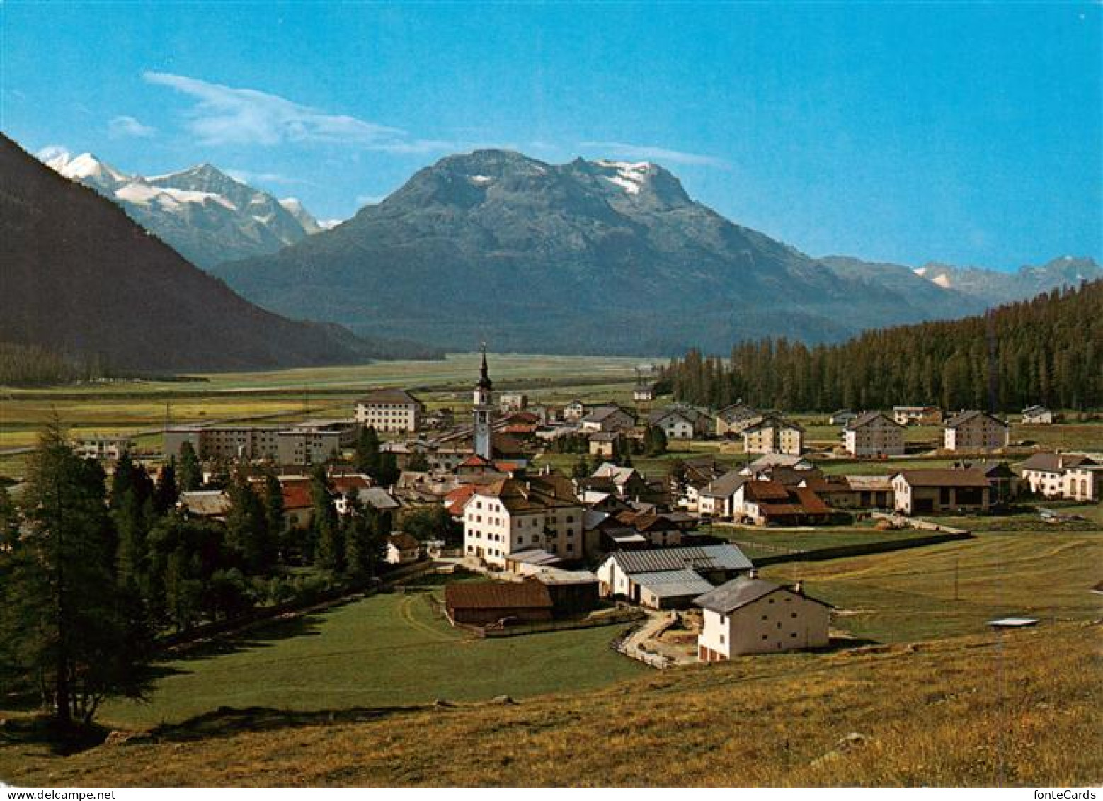 13890019 Bever Maloja GR Blick Zum Piz Rosatsch Und Berninagruppe  - Altri & Non Classificati