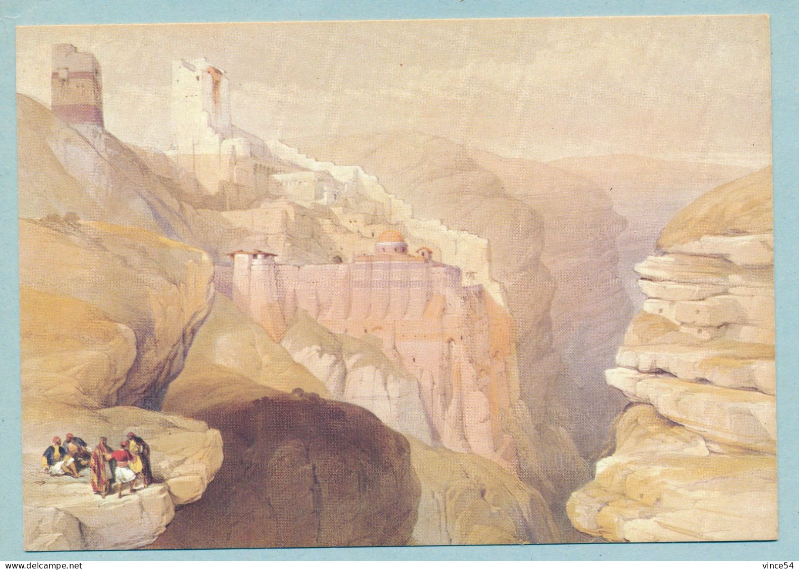 Monastery Of St. SABA - Lithograph By David Roberts - Israel