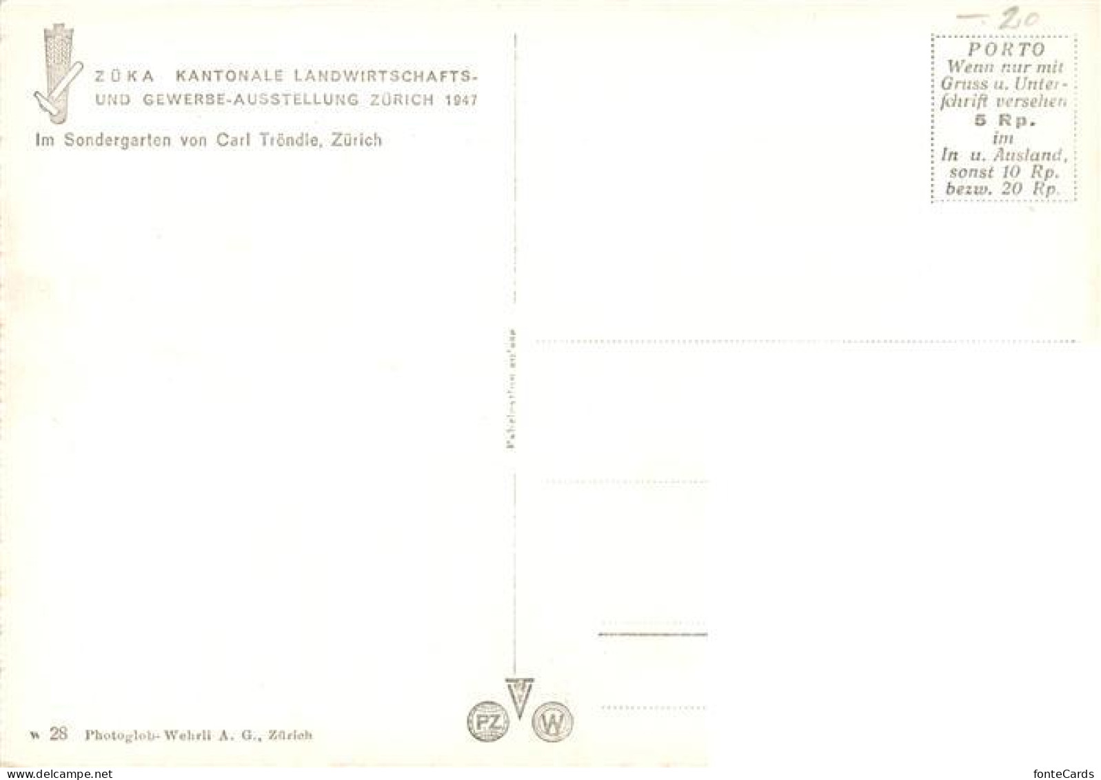 13888569 Zuerich ZH ZueKA Kantonale Landwirtschafts Und Gewerbeausstellung Zueri - Other & Unclassified