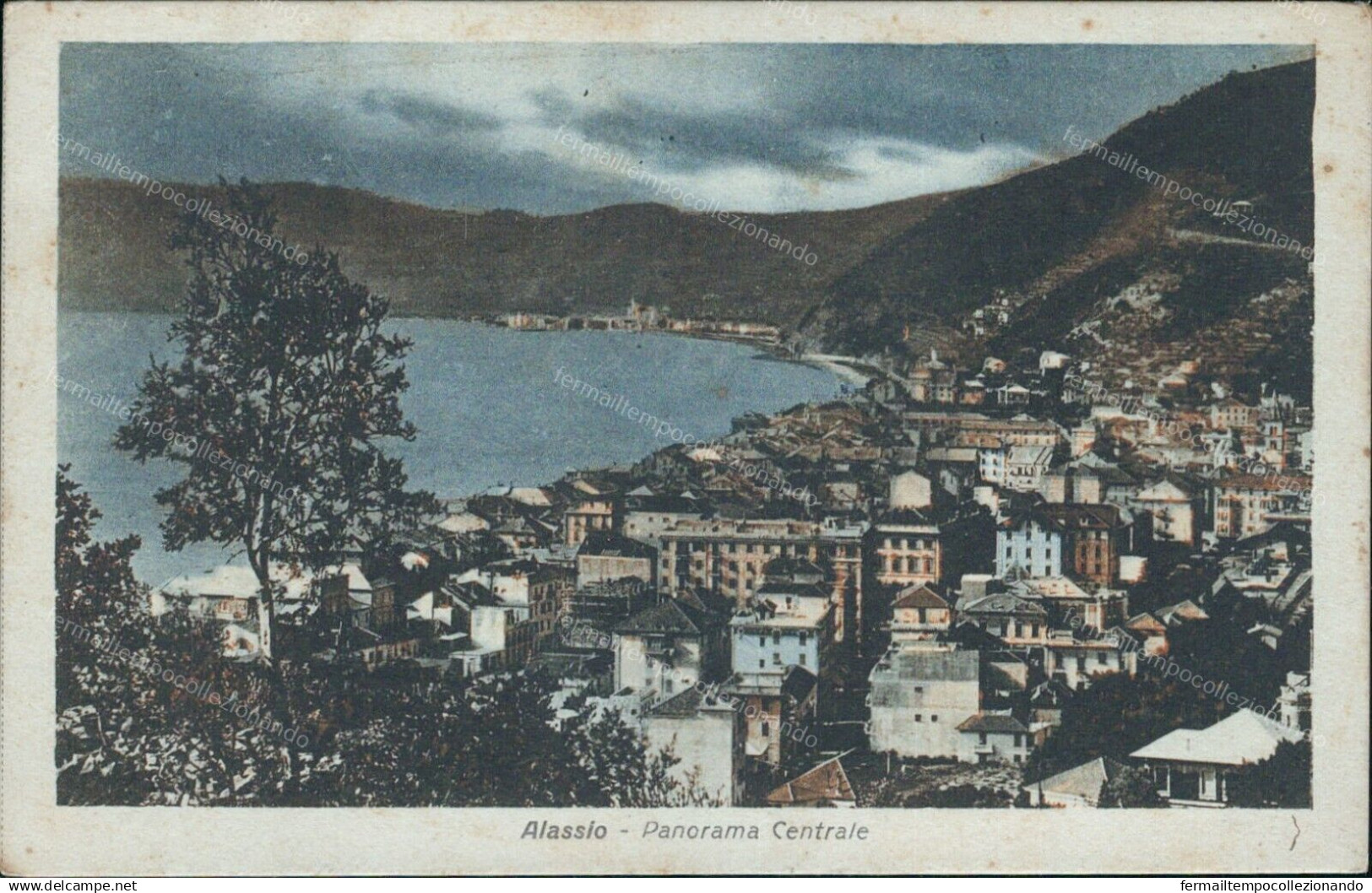 Cs470 Cartolina Alassio Panorama Generale Provincia Di Savona 1936 - Savona