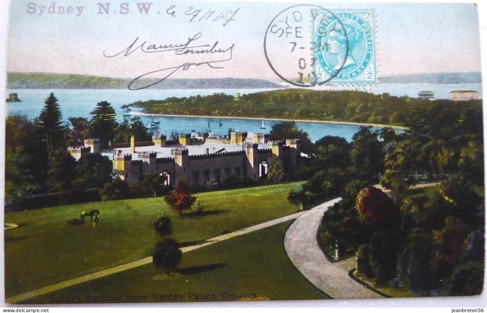 Sydney N.S.W. - Harbour From Garden Palace Grounds - CPA 1907 - Sydney