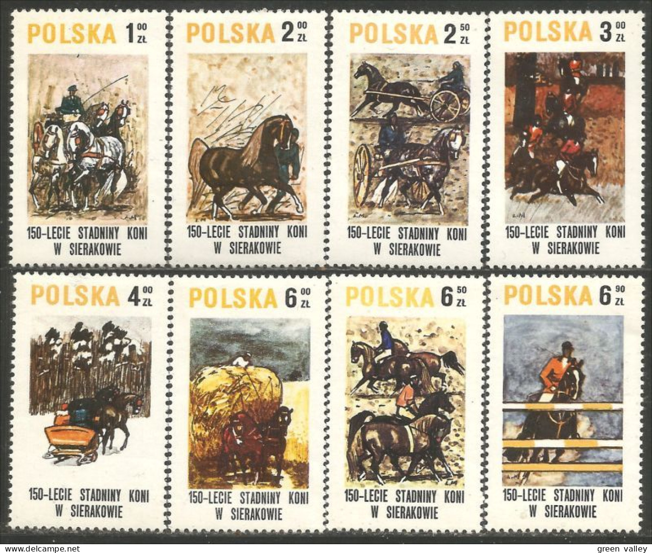 AF-106 Pologne Cheval Horse Pferd Caballo Cavallo Paard MNH ** Neuf SC - Horses