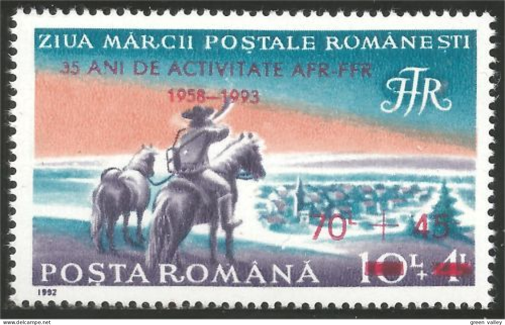AF-93 Roumanie Cheval Horse Pferd Caballo Cavallo Paard MNH ** Neuf SC - Cavalli