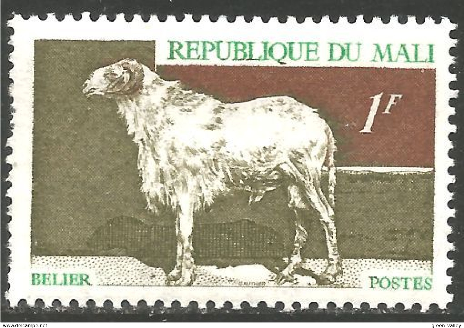 AF-58 Mali Mouton Bélier Schapen Pecora Oveja Sheep Ram Schaf Rammen Ariete MNH ** Neuf SC - Landwirtschaft