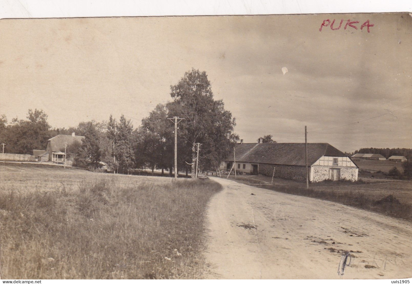 Puka Village View.Saarema Parish. - Estonie