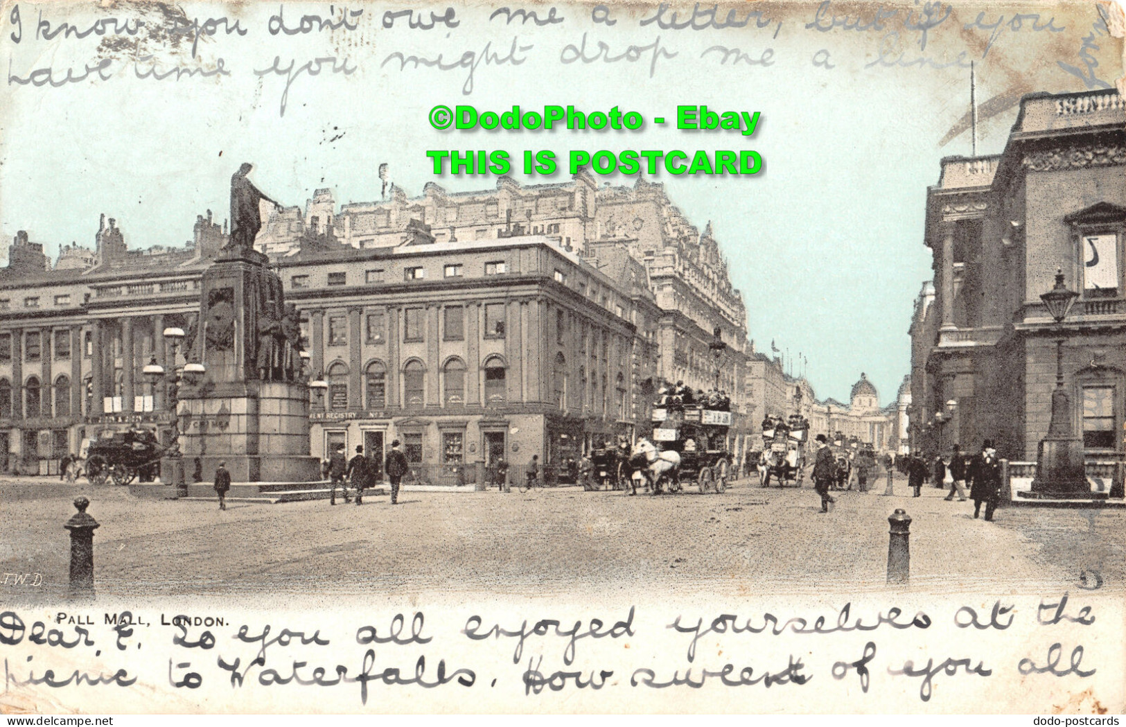 R343752 Pall Mall. London. E. T. W. D. 1905 - Other & Unclassified