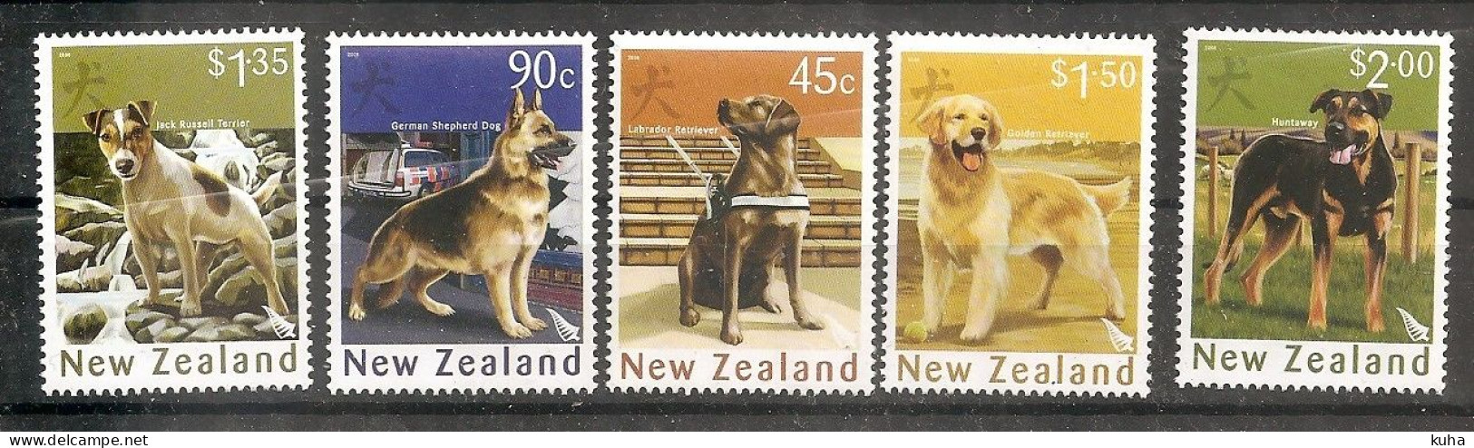 Dog New Zealand  MNH - Cani