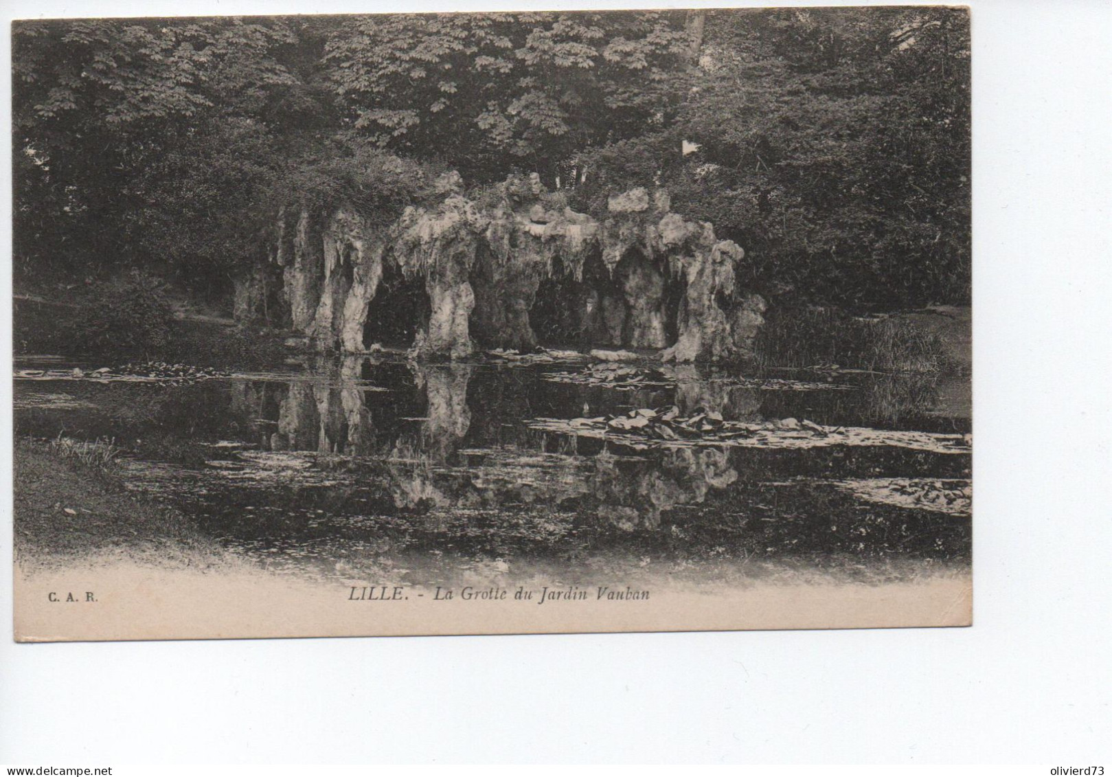 Cpa - 59 - Lille - La Grotte Du Jardin Vauban -  A VOIR - Lille