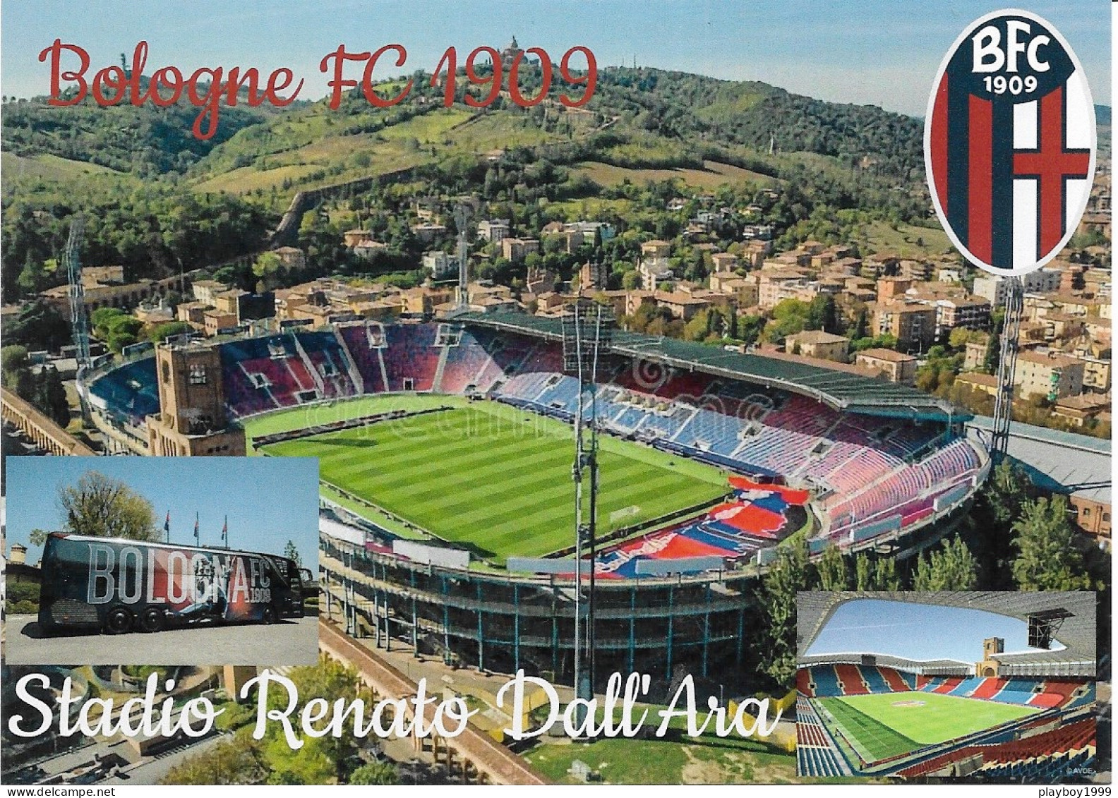 Sports - Football - BOLOGNE FC - Stadio Renato Dall'Ara Et Le Bus - Cpm - Vierge - Fútbol