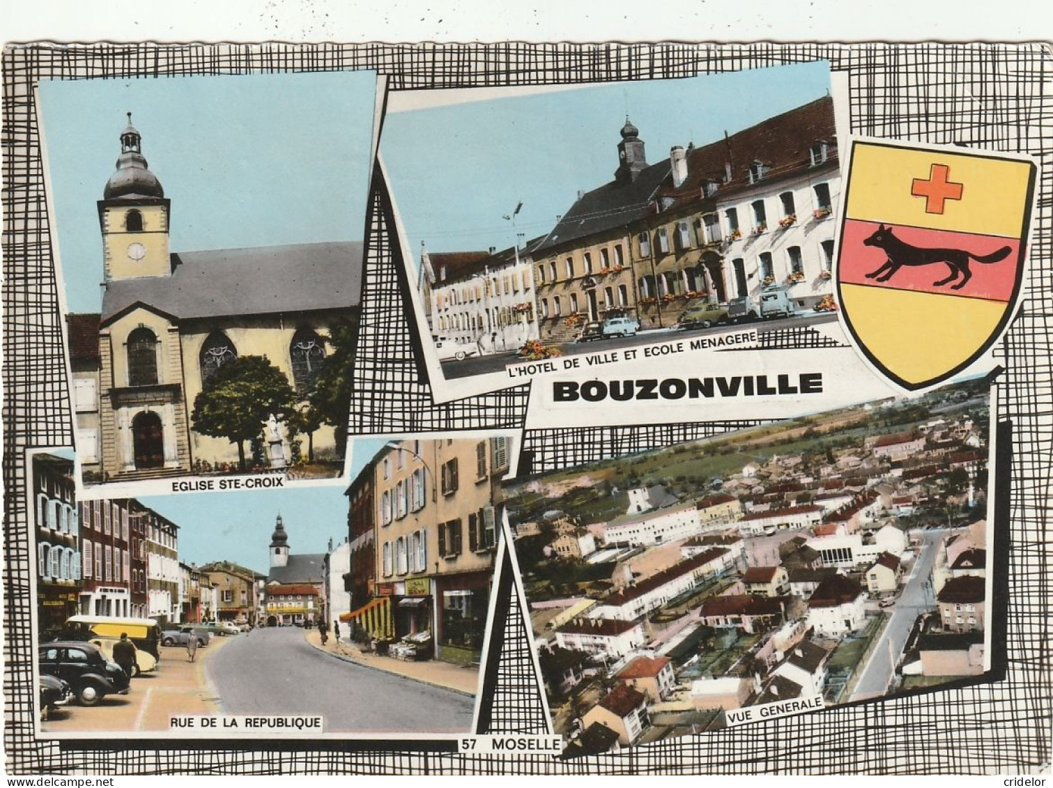 57 - BOUZONVILLE - BELLE VUES MULTIPLES - ECUSSON BLASON - Other & Unclassified