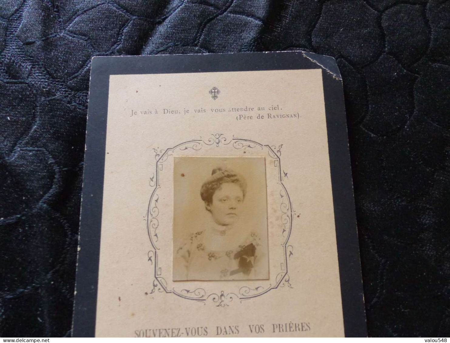 VP-84 , Faire-part De Décès Avec Photo, Souvenez Vous Dans Vos Prières De Marie Thérèse à L'age De 23 Ans, 1902 - Obituary Notices