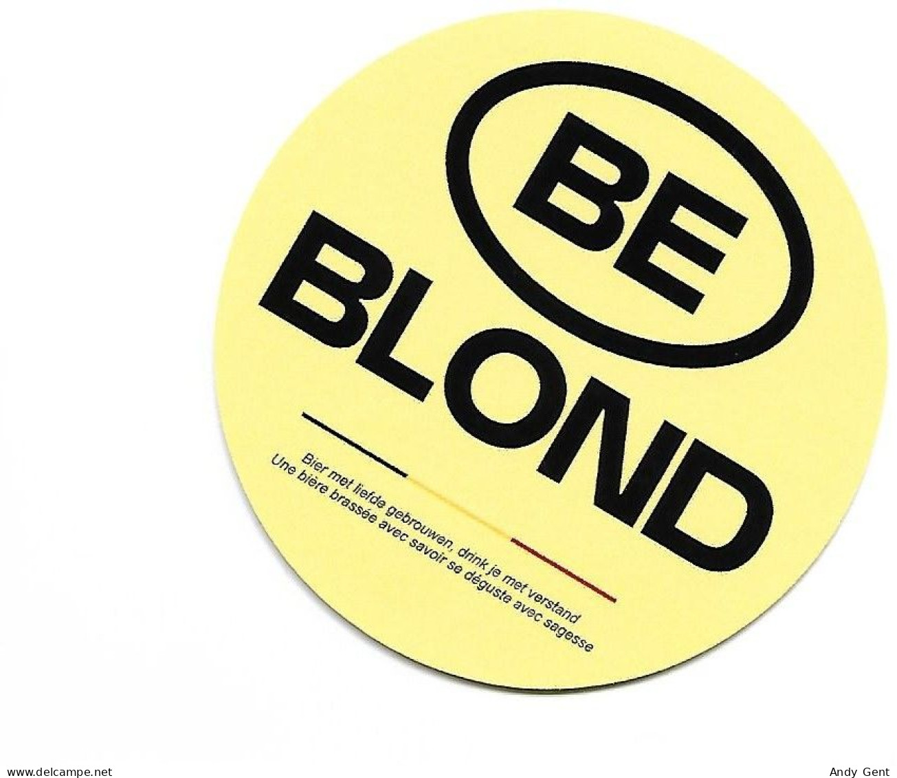 #3 Sticker / Be Blond / Bier - Autocollants