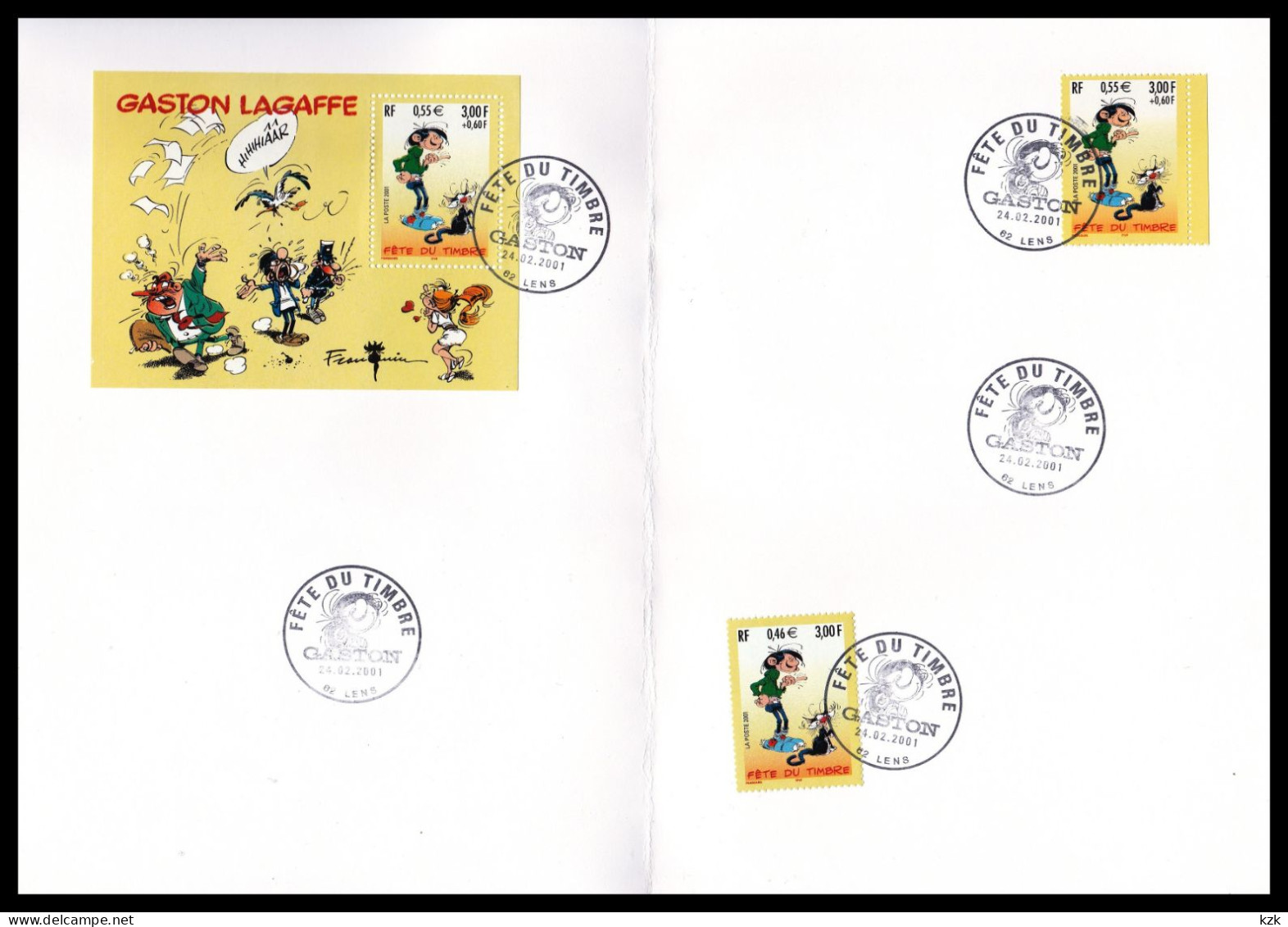 2 09	0101	-	Fête Du Timbre - Lens 24/02/2001 - Stamp's Day