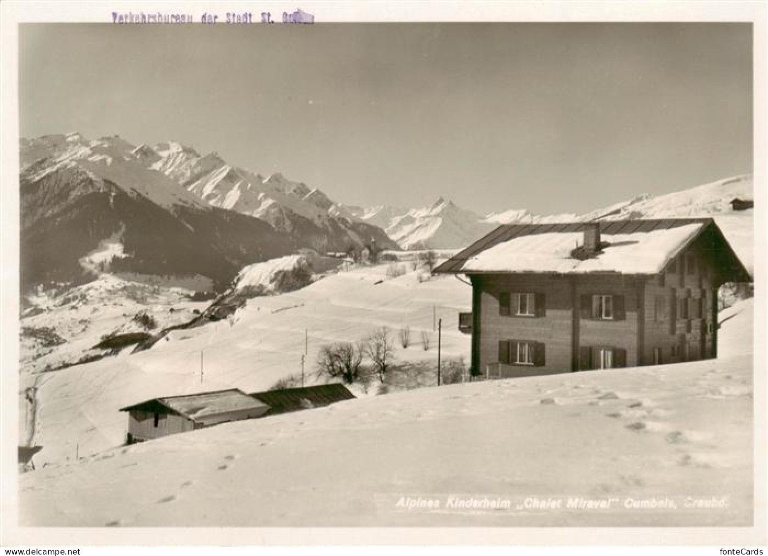 13871539 Cumbels Ilanz GR Alpines Kinderheim Chalet Miraval  - Sonstige & Ohne Zuordnung